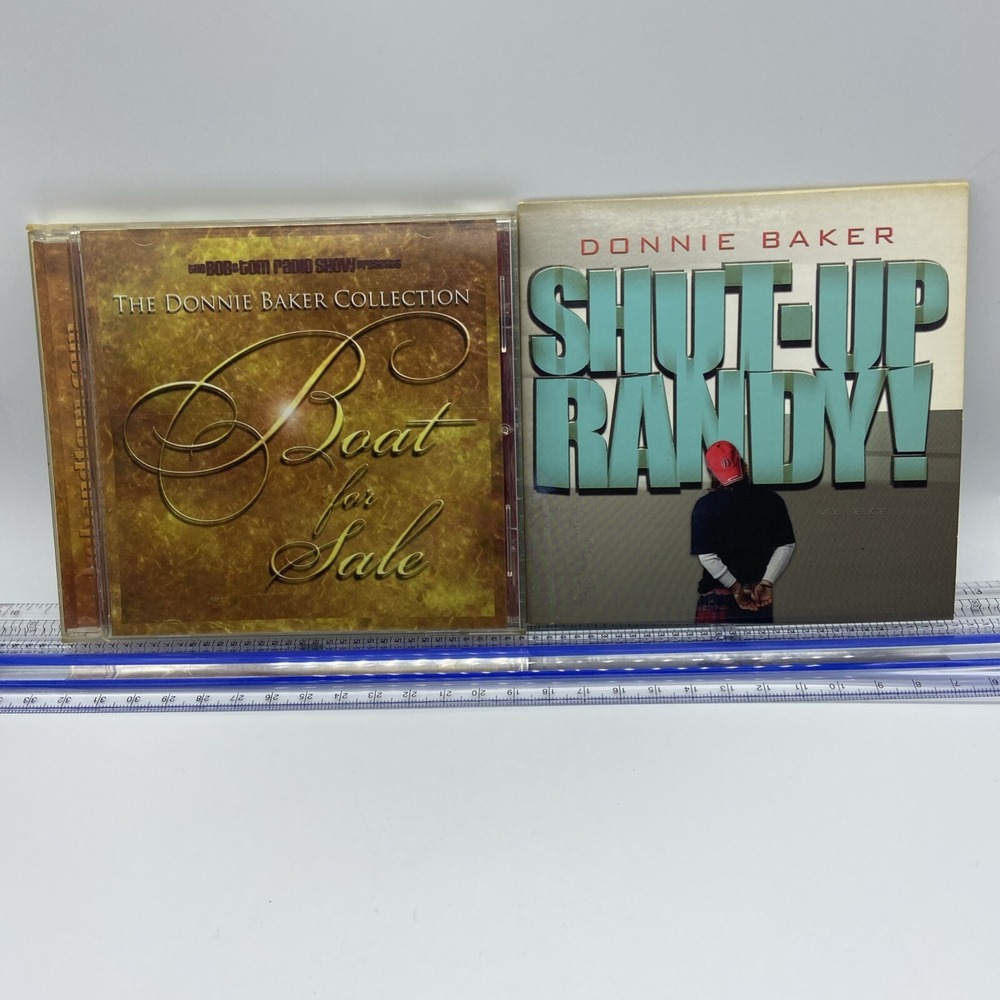 Donnie Baker Bob & Tom Show Comedy CD Lot Boat For Sale Shut-Up Randy Vol Deuce